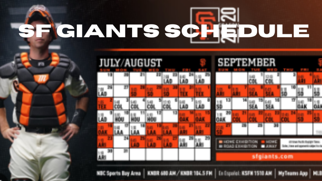 sf giants schedule