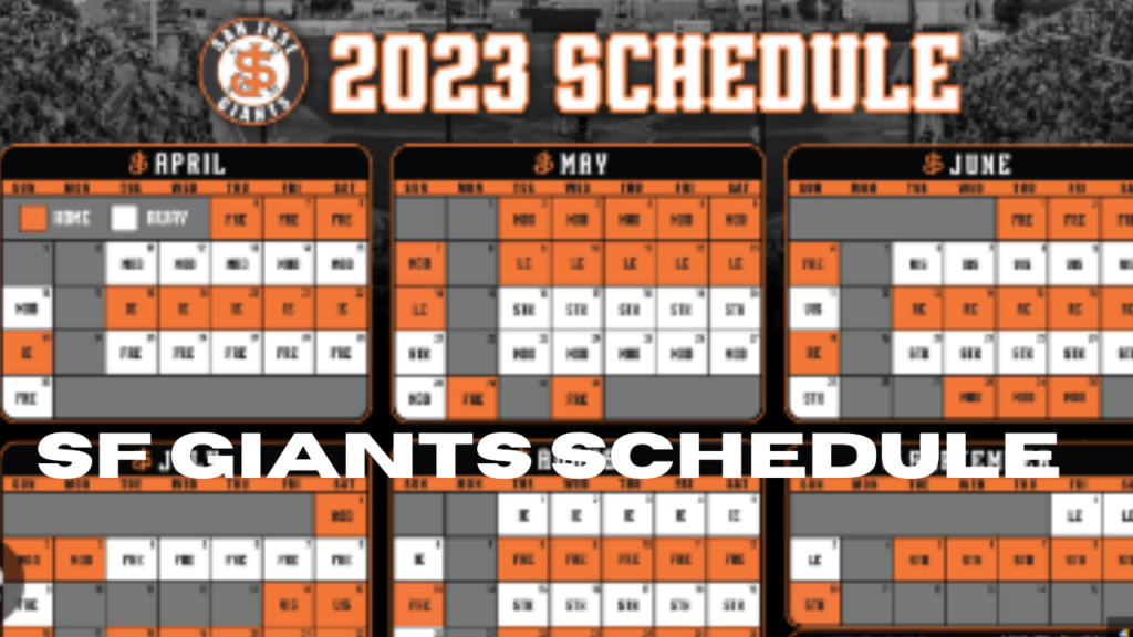 sf giants schedule