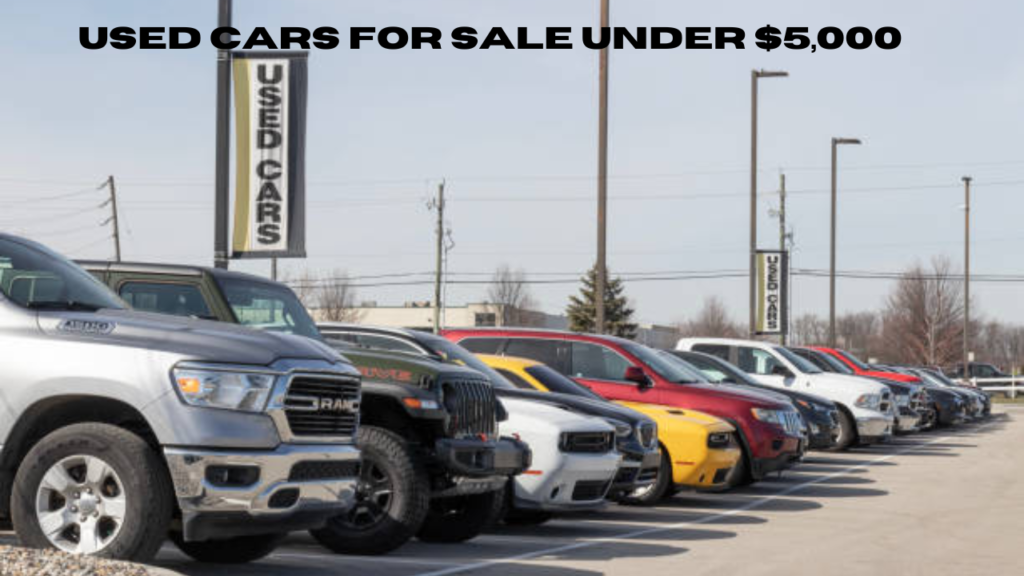 used cars for sale under $5,000