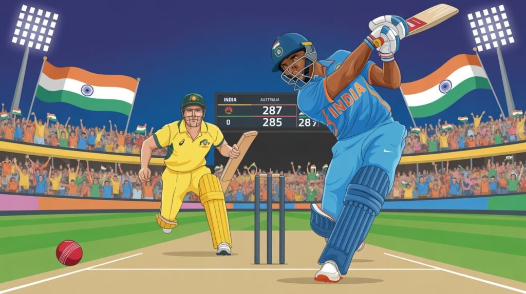 india national cricket team vs australian men’s cricket team match scorecard